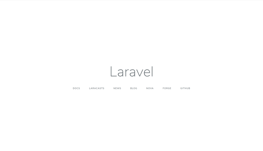 Thành quả sau khi config Laravel